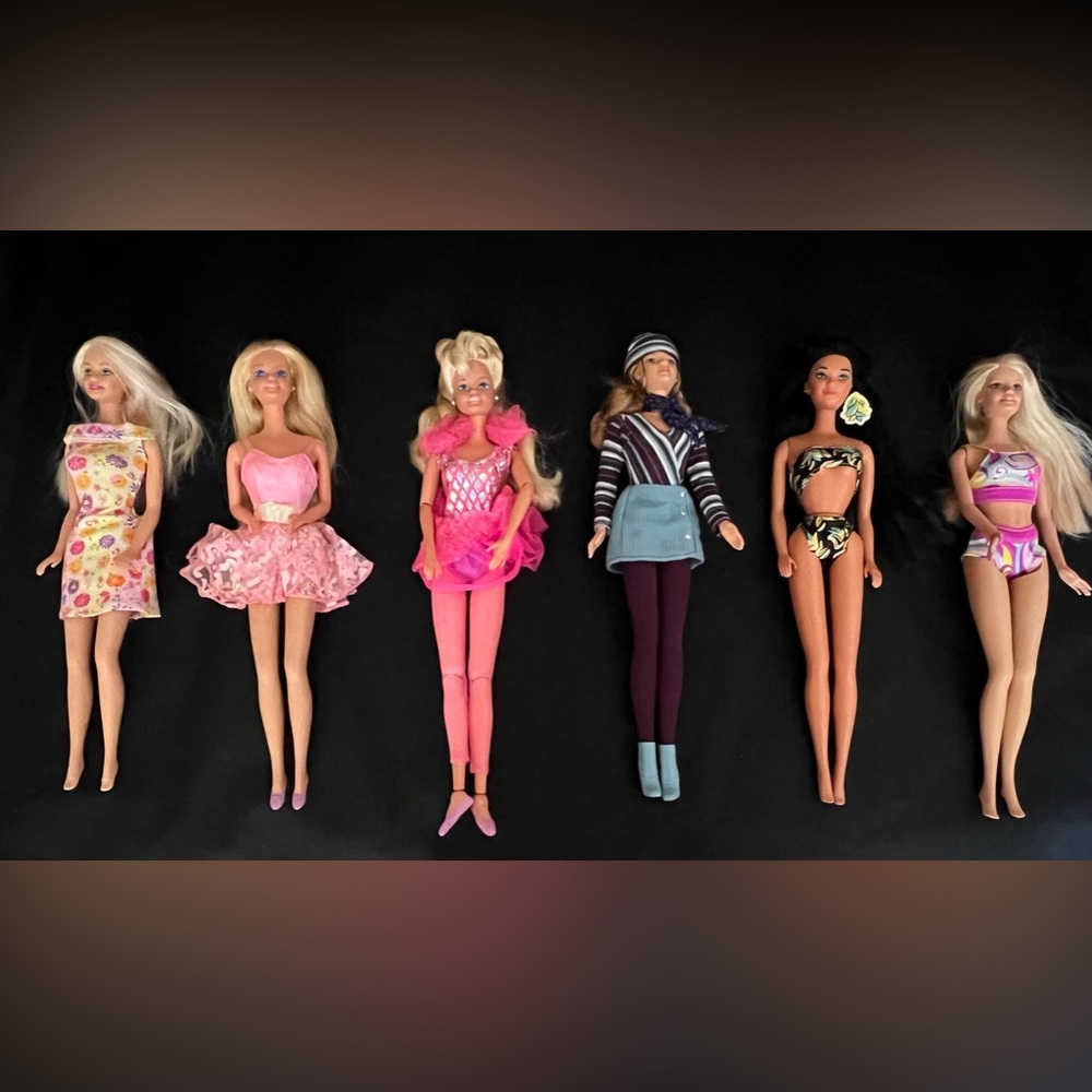 Barbie Dolls Lot of 6. from 1995-2009 Beautiful condition.